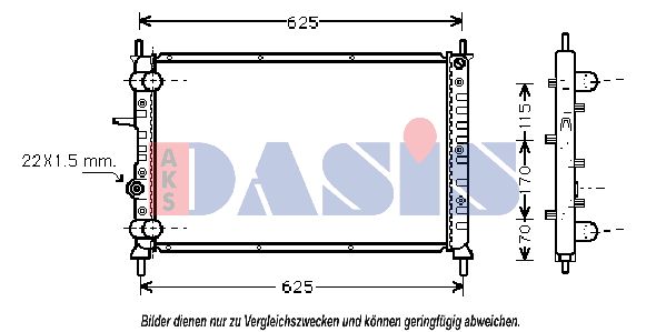 AKS DASIS Radiators, Motora dzesēšanas sistēma 081090N